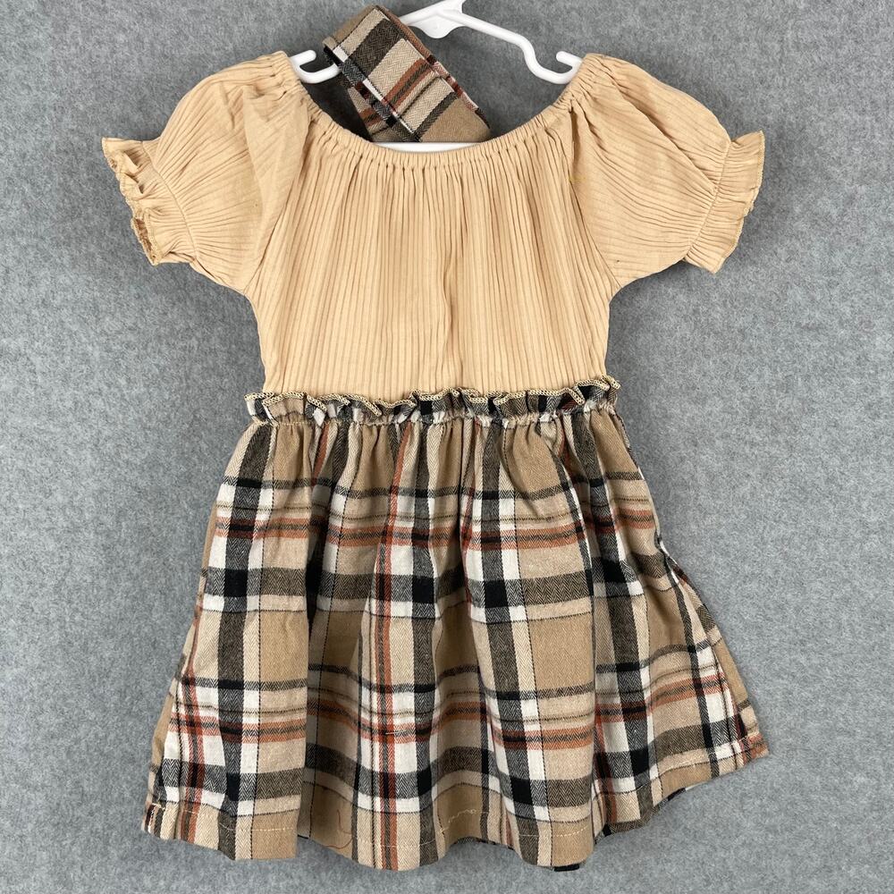 Apricot Short Sleeve Dress Size 18-24 Months